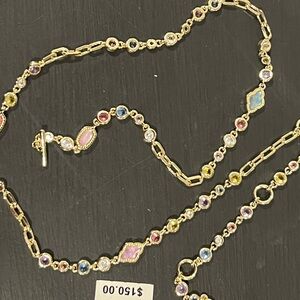 Kendra Scott Mini Elisa and Abbie Gold Convertible Necklace